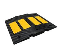 Ralentisseurs En Caoutchouc Robustes, Dos D'âne For La Sécurité, Combinables, Dos D'âne De Garage For Allées En Asphalte, Béton Et Gravier(60x50x4cm)