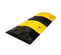 Ralentisseurs En Caoutchouc Robustes, Dos D'âne For La Sécurité, Combinables, For Allées En Asphalte, Béton, Gravier, Intérieur Et Extérieur(100x34x5cm)