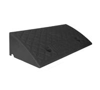 Ralentisseurs En MontéE, Tapis De Marche En Plastique LéGer De Couleur Noire Et Jaune Pour Le Stationnement Dans La Rue Noir/13.5cm
