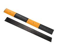 Ralentisseurs Portables en Caoutchouc, Ralentisseur de Vitesse de 15 Tonnes, pour Entrées D'école/garage et Pistes Cyclables, 100x10x2 cm