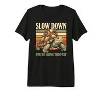 Ralentissez Vous Allez trop Vite Tortue T-Shirt Haut de Gamme