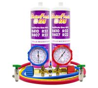 Ralerfresh RS Gaz réfrigérant R410, R32, R407 et R22 réfrigérant pour climatisation type split (2 bouteilles + manomètre)