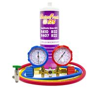 Ralerfresh RS Gaz réfrigérant R410, R32, R407 et R22 réfrigérant pour climatisation type split (bouteille + manomètre)