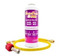 Ralerfresh RS R410, R32, R407 et R22 Recharge de gaz réfrigérant organique pour climatisation, Split écologique efficace, recharge rapide (bouteille + tuyau)