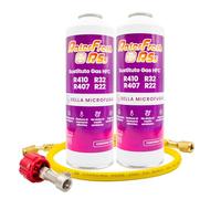 Ralerfresh RS R410, R32, R407 et R22 Recharge de gaz réfrigérant organique pour climatisation, Split écologique efficace, recharge rapide (bouteille RS + tuyau)