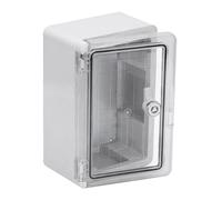 Ralertreik Armoire de distribution murale avec plaque de montage galvanisée, boîtier industriel de contrôle sous vide en plastique ABS avec porte protection IP65 (20 x 30 x 13 - Gris - Transparent)