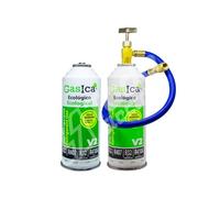 Ralertreik Pack Gasica V2 Gaz réfrigérant organique de remplacement du R22/R407/R32 et R410A (2 bouteilles + tuyau + clé)