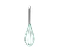 RALIYATX Batteur à œufs, fouet manuel en silicone, batteur à œufs manuel, outils de cuisine, gâteaux, ustensiles de cuisson, mélangeur pour la cuisson et la cuisine, vert clair, 25,4 cm