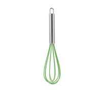 RALIYATX Batteur à œufs, fouet manuel en silicone, batteur à œufs manuel, outils de cuisine, gâteaux, ustensiles de cuisson, mélangeur pour la cuisson et la cuisine, vert foncé, 25,4 cm