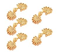 RALIYATX Cheongsam Lot de 5 paires de boutons chinois en forme de grenouille avec fermeture chinoise Doré riz