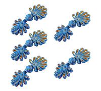 RALIYATX Cheongsam Lot de 5 paires de boutons chinois en forme de grenouille avec fermeture chinoise - Kong Lanjin