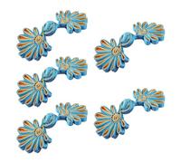 RALIYATX Cheongsam Lot de 5 paires de boutons chinois en forme de grenouille - Fermeture chinoise - Lac