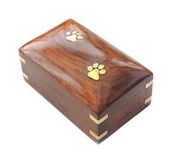 RALIYATX Créez un lieu spécial de souvenir pour votre animal de compagnie disparu avec cette urne souvenir en bois pour préserver de beaux souvenirs