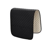 RALIYATX Housse d'accoudoir de canapé, en tissu polyester doux, antidérapant pour protéger les taches et l'usure, noir