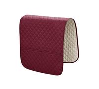 RALIYATX Housse d'accoudoir de canapé, en tissu polyester doux, antidérapant pour protéger les taches et l'usure, bordeaux