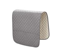 RALIYATX Housse d'accoudoir de canapé, en tissu polyester doux, antidérapant pour protéger les taches et l'usure, gris clair