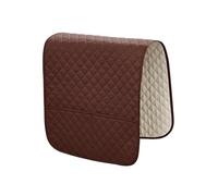 RALIYATX Housse d'accoudoir de canapé, en tissu polyester doux, antidérapant pour protéger les taches et l'usure, café foncé