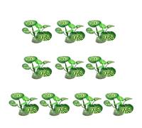 RALIYATX Lot de 10 plantes pour aquariums de poissons - Décoration réaliste - Plante artificielle pour aquarium, aménagement paysager, terrarium - 9