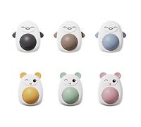 RALIYATX Lot de 6 balles comestibles rotatives naturelles à mâcher pour chat