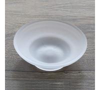 RALIYATX Porte-savon rond en verre transparent - Accessoires pour douche, salle de bain, hôtel, maison, salon - Mat