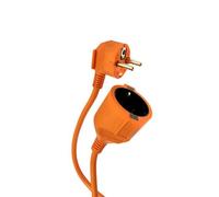 Rallonge 10 m 3 x 1,5 mm 16 A Orange, idéale pour Les connexions électriques de Haute Puissance en intérieur et en extérieur.