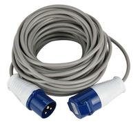 Rallonge 10 M Prise Industrielle Cee Fiche À 3 Broches Adaptée Pour Camping Caravane Bateau Chantier Câble H05Vv-F Section 3G