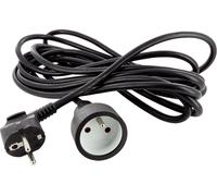 Rallonge 230 V Terre 5 m - Noir - Velleman