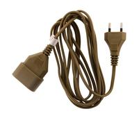 Rallonge 2m - HO3VVH2F 2x0,75mm² 6A - or - Zenitech