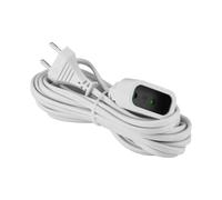 Debflex Rallonge Électrique 5 Mètres | Prolongateur Prise HO3VVH2-F 2x0.75 Blanc 2P 6 AMP | 324261