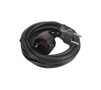 Perel Rallonge, H05VV-F 3G1.5, 3 m, 16 A/230 V, 3500 W, Type E/F, Schuko, Usage intérieur, PVC, Noir