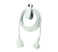 Rallonge 3m avec pince - blanc - Watt and Co