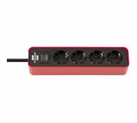 Rallonge 4 prises Schuko avec interrupteur Brennenstuhl 1153240070 3600 W [1,