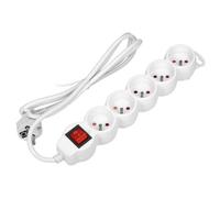 Rallonge 5 voies 2P+Z, avec interrupteur, 5m VIRONE ES-7/W/5