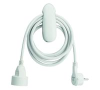 Rallonge 5m avec pince - Blanc - Watt and Co