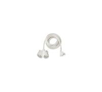 Brennenstuhl Rallonge 5m de câble avec fiche Plate et Prise Double (Utilisation en intérieur) 1161821225 Blanc