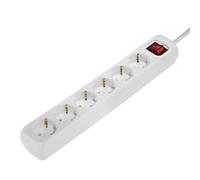 Rallonge 6 Tomas Schuko Hama 00030384 1,4 m Blanc [1,4 m]