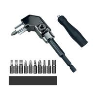 Rallonge à 90 degrés pour tournevis électrique, porte-foret, support de douille pour le travail du bois, tournevis en alliage d'aluminium