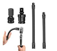 Rallonge à cliquet flexible | Adaptateur métallique robuste,Kit 4 Outils d'Atteinte Rallonge-Ressort Pliable Pour Douille | pour automobile, camion, SUV, véhicule, berline, pickup et réparation domest