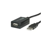 VALUE Rallonge de câble actif USB 2.0, noir, 12 m