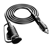 Rallonge Allume-Cigare 12-24V en Cuivre Pur 15A 3.6m mâle vers femelle Noir