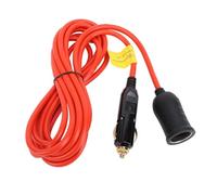 Rallonge allume-cigare 12 V 24 V 11,8 pieds 18 AWG 120 W 15 A prise mâle robuste vers prise femelle connecteur d'alimentation CC de voiture pour pompe à pneu réfrigérateur