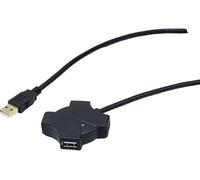 Rallonge amplifiée USB 2.0 12 mèttres avec HUB 4 ports