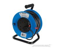 Rallonge anglaise sur pied 240V - 13 A 25 m - 4 prises