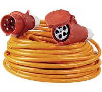 Rallonge AS Schwabe 59646 10.00 m orange avec inverseur de phase