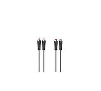 Hama Rallonge audio 2 fiches RCA mâles - 2 fiches RCA femelles 1,5 m