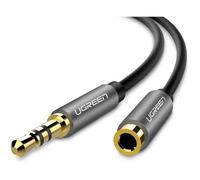 Rallonge audio 3 5 mm - UGREEN - Mâle vers Femelle - 5 m - Plaqué or - Cuivre sans oxygène