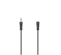 Hama Rallonge audio 00205121 Jack 3,5 mm mâle-femelle stéréo 5 m noir