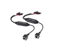 Rallonge Audio RCA 100 M, Câble Audio RCA Rouge et Blanc Vers Câble Réseau RJ45, Extension de Signal de 100 M pour Lecteur