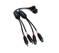 Rallonge Audio RCA 100 M, Câble Audio RCA Rouge et Blanc Vers Câble Réseau RJ45, Extension de Signal de 100 M pour Lecteur