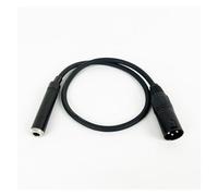 Rallonge Audio TRS/TS 6.5mm femelle vers XLR mâle, câble de Microphone à 3 broches 1/4 pouces for appareils guitare et batterie Jack .35(15M)